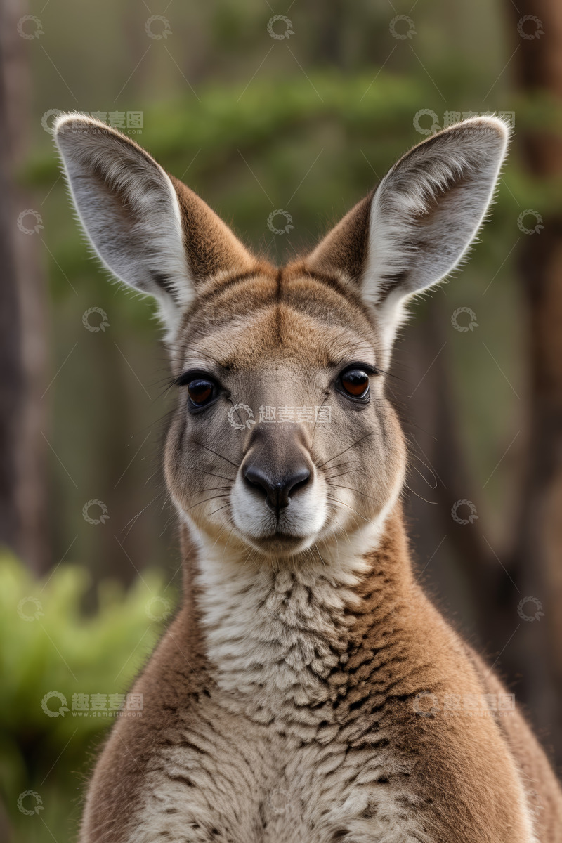 高清大图下载【趣麦麦图】袋鼠特写素材
