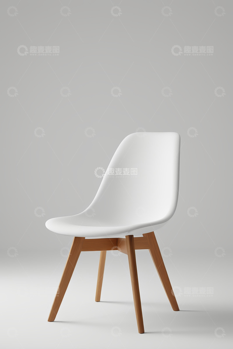 高清大图下载【趣麦麦图】现代简约白色椅子