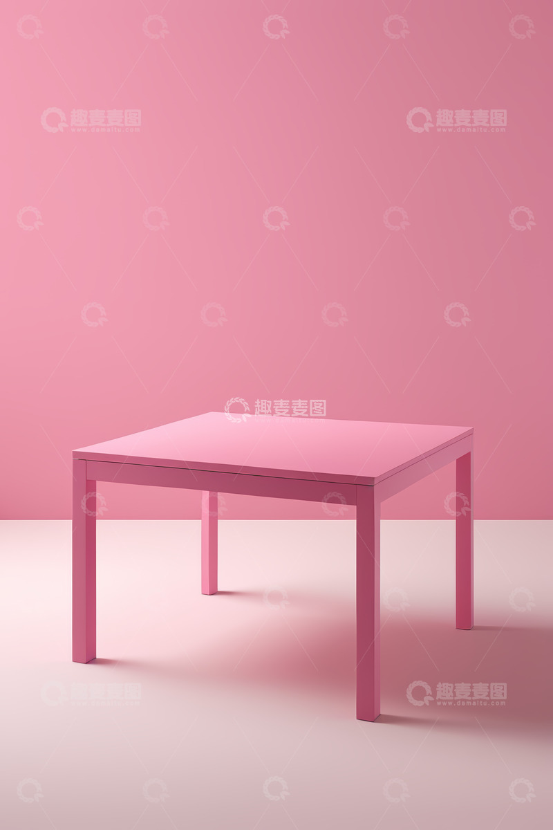 高清大图下载【趣麦麦图】粉色简约风格方桌