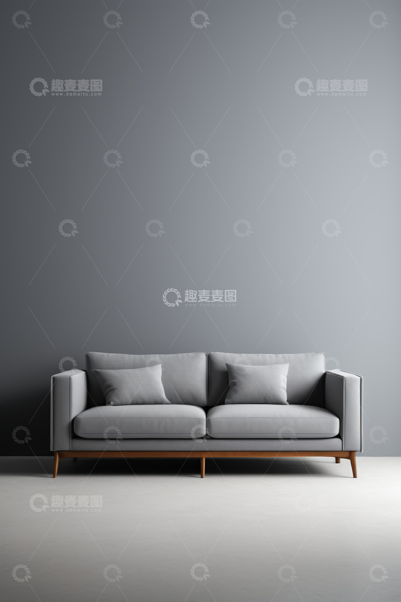 高清大图下载【趣麦麦图】现代简约风格双人沙发