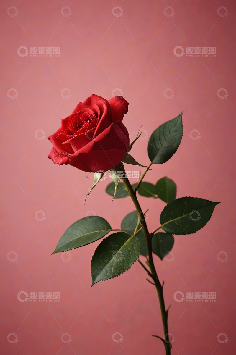 高清大图下载【趣麦麦图】红色玫瑰特写