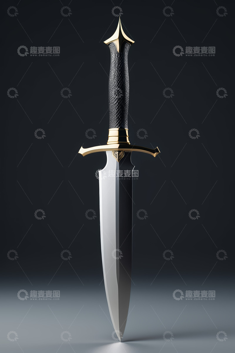 高清大图下载【趣麦麦图】金属短剑特写素材