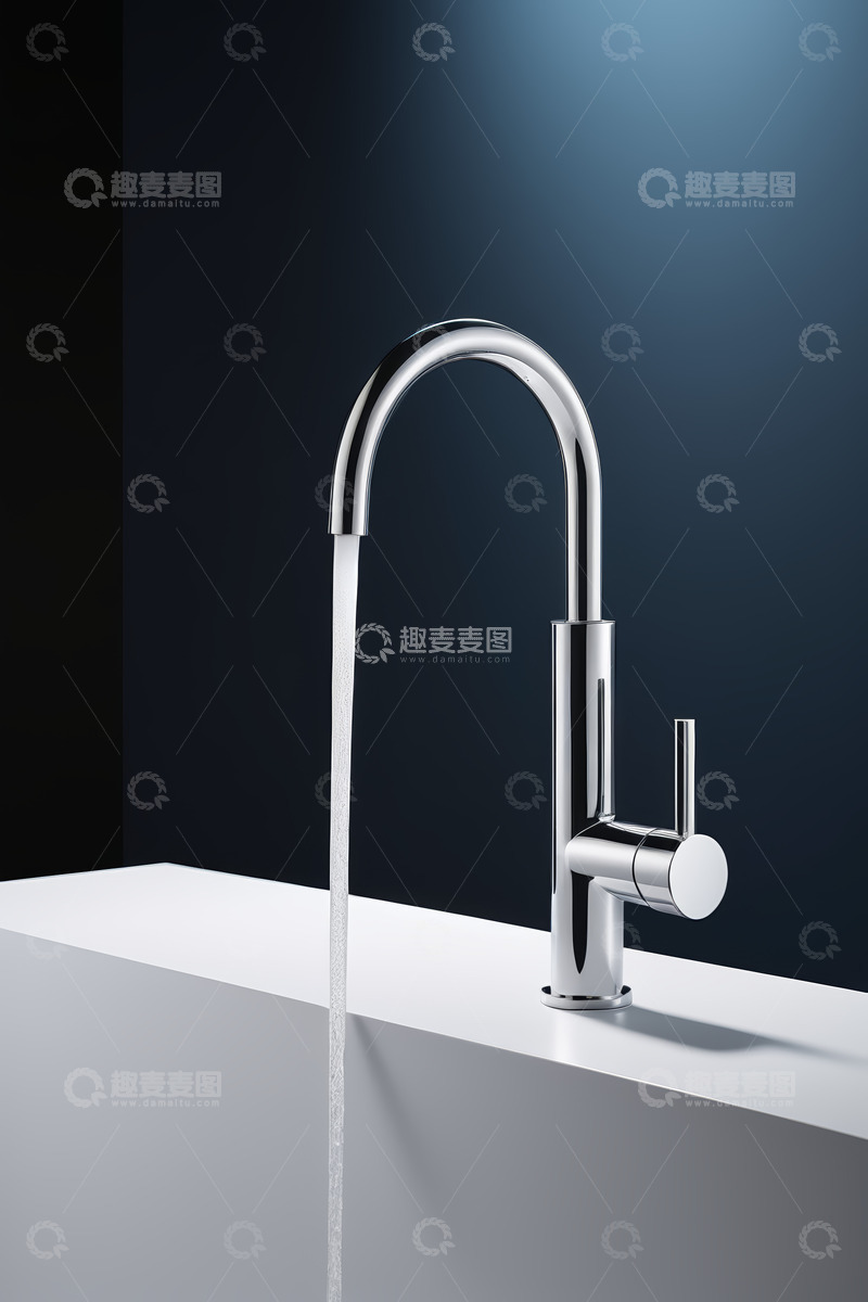高清大图下载【趣麦麦图】水龙头出水家居场景素材