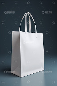 白色手提购物袋展示