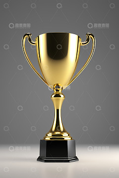 金色奖杯特写