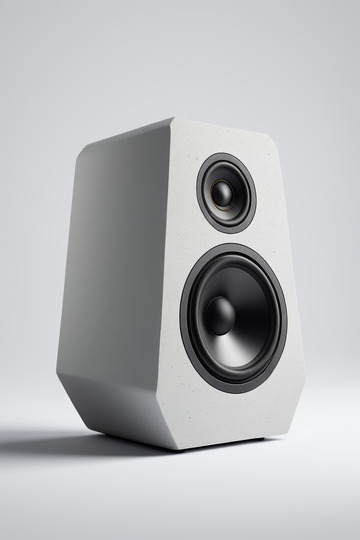灰白色专业音频扬声器