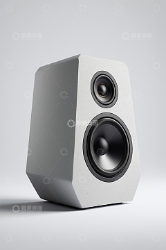 灰白色专业音频扬声器
