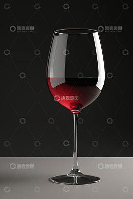 高脚杯中的红色液体