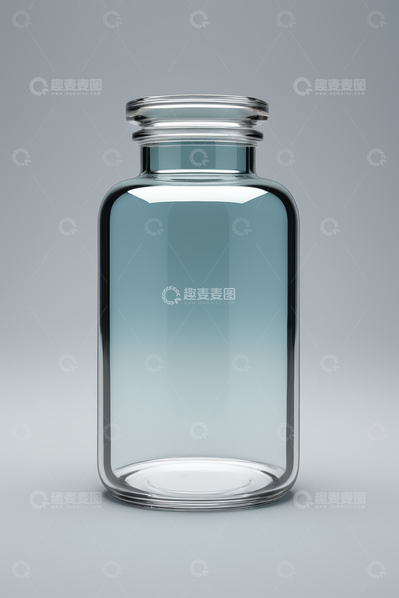 高清大图下载【趣麦麦图】透明玻璃瓶静物特写