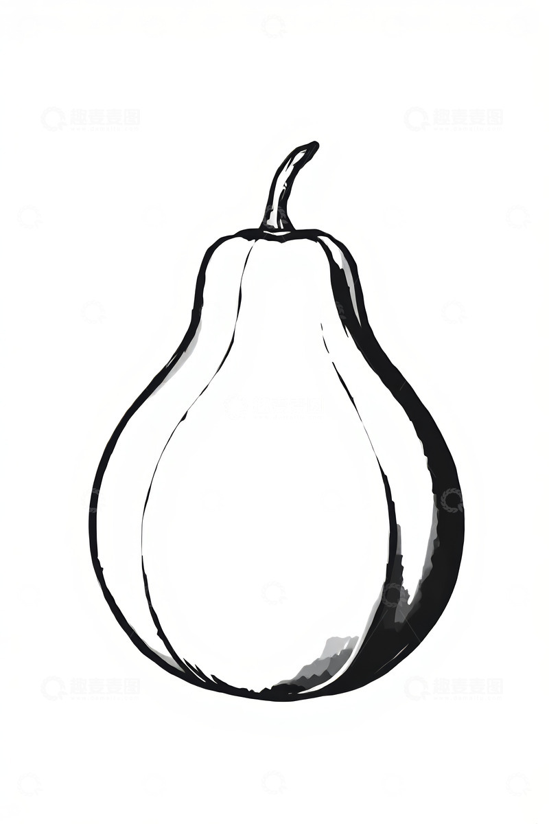 高清大图下载【趣麦麦图】手绘梨子插图素材