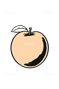 手绘风格苹果插图