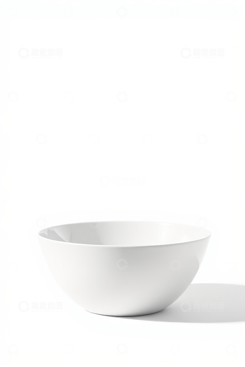 高清大图下载【趣麦麦图】白色碗特写素材