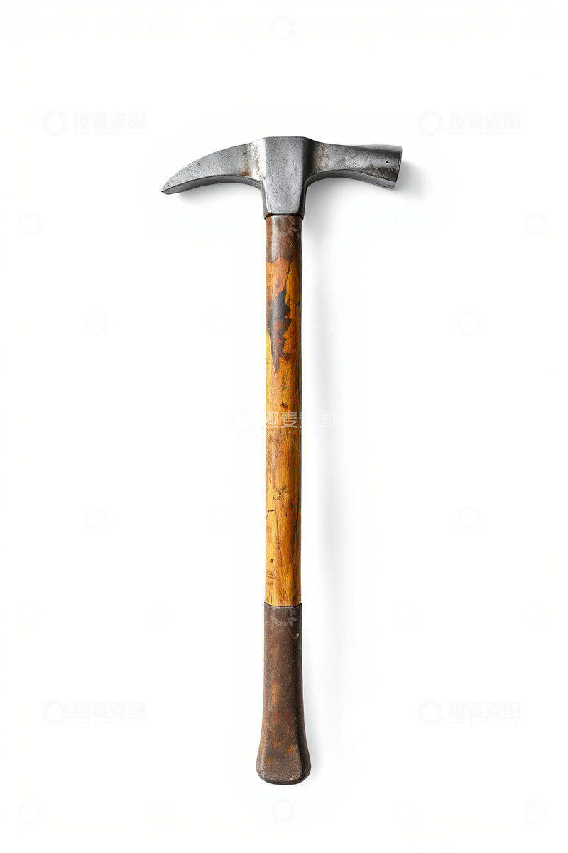 高清大图下载【趣麦麦图】金属材质木工锤工具特写