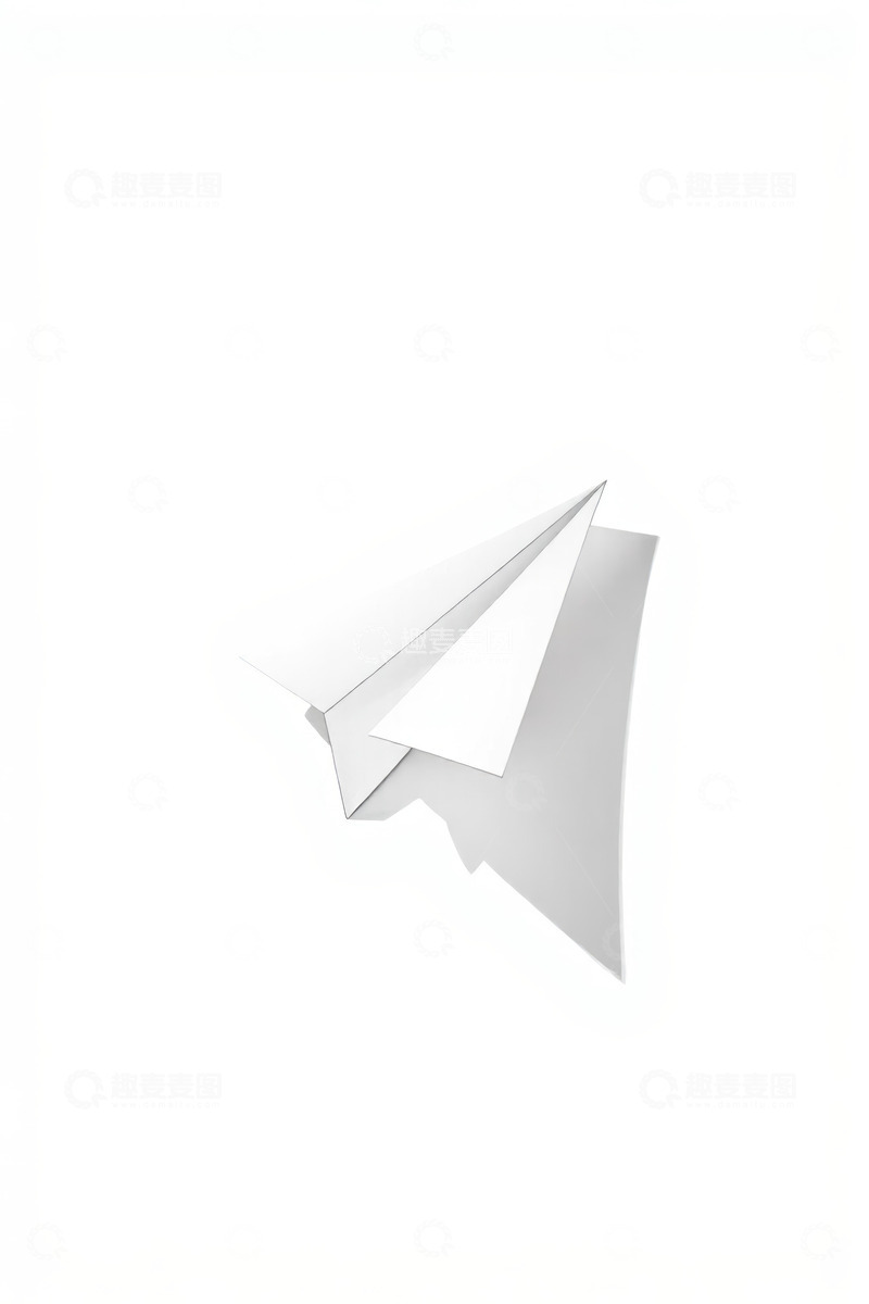 高清大图下载【趣麦麦图】白色纸飞机特写