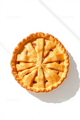 俯视视角的美味苹果派