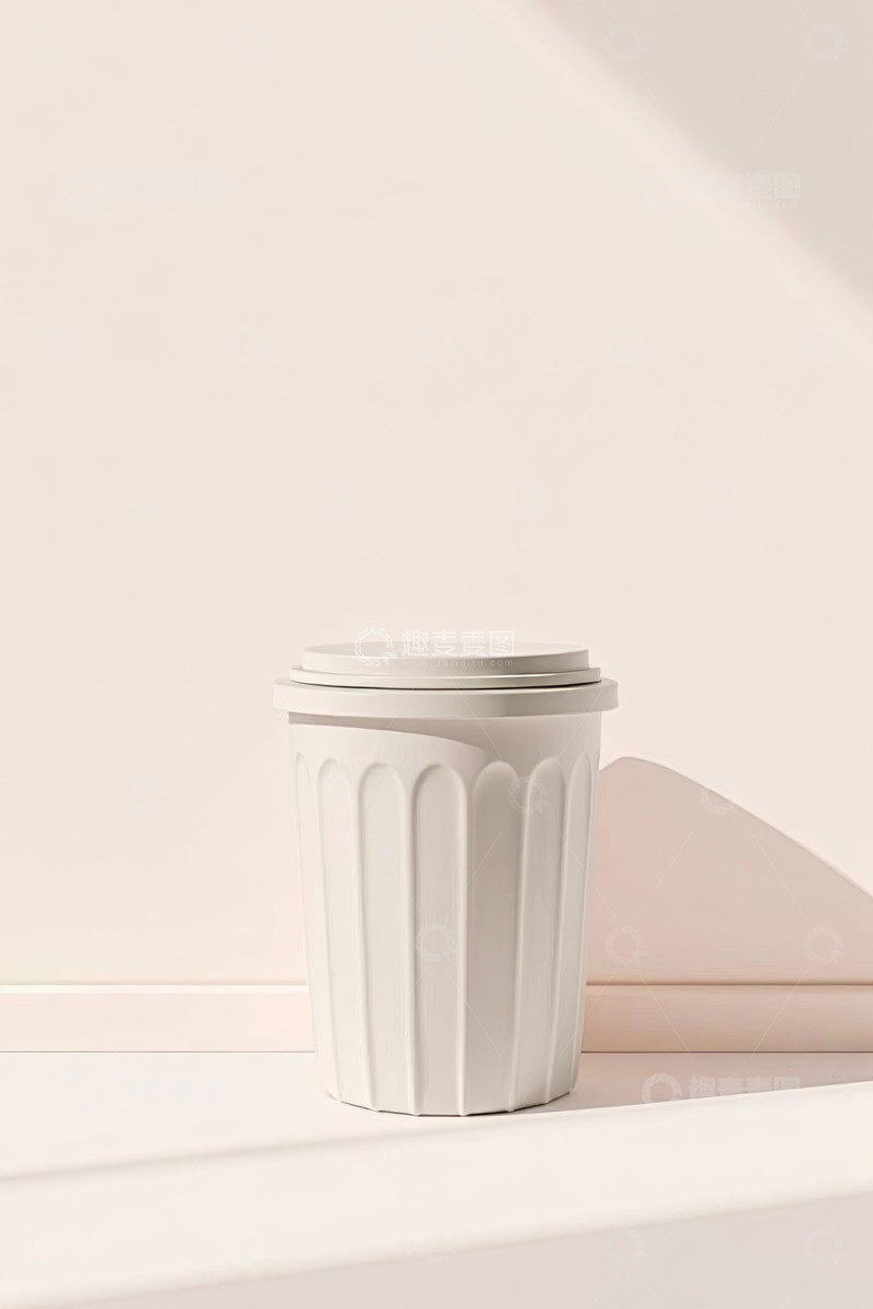 高清大图下载【趣麦麦图】白色塑料容器特写