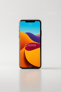 黑色智能手机展示