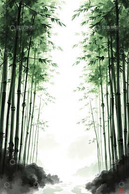 静谧竹林自然风光