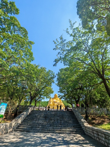 金色佛像台阶景观