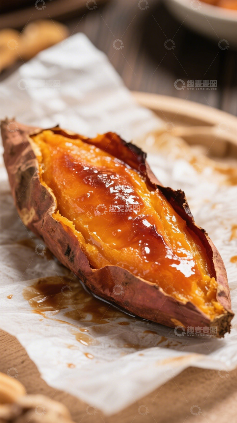 高清大图下载【趣麦麦图】烤烟薯美食特写