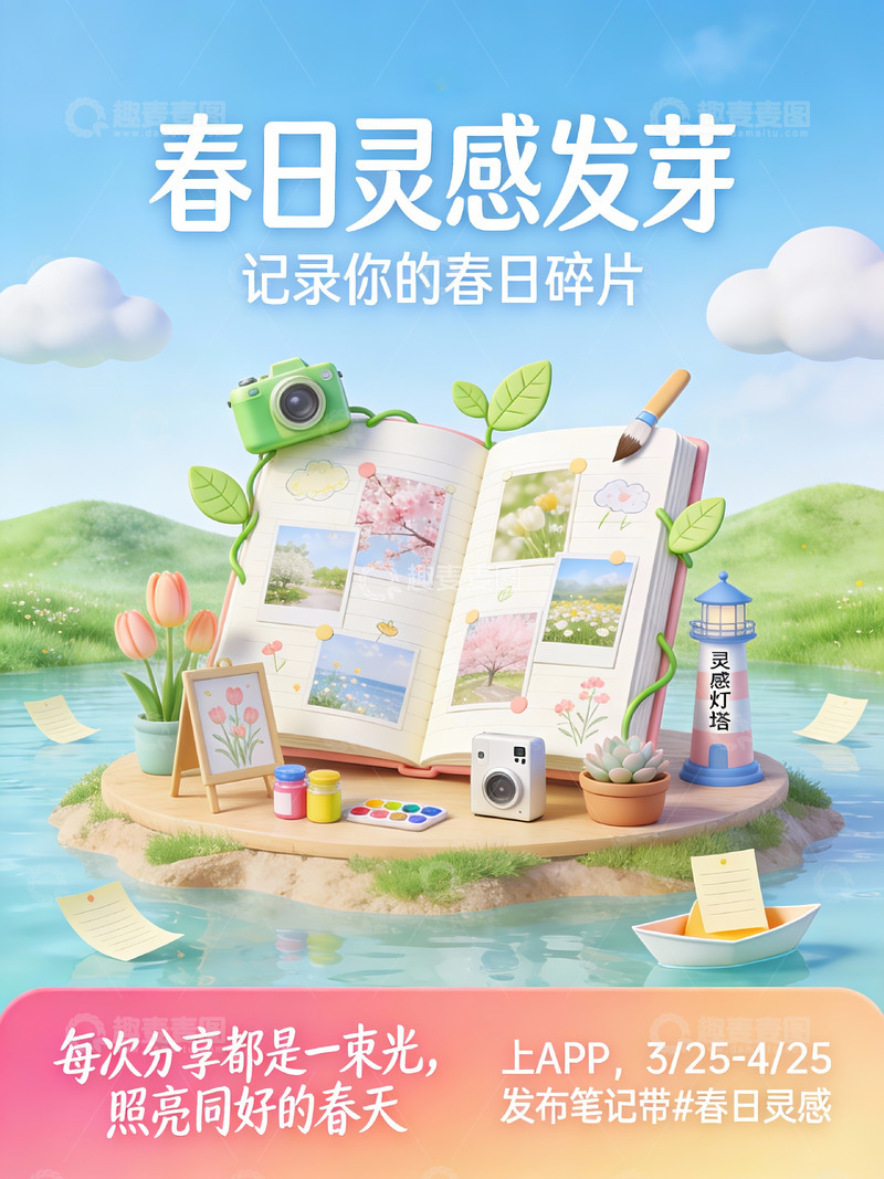 高清大图下载【趣麦麦图】春日灵感发芽的生活记录