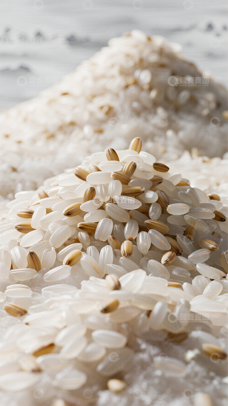 高清大图下载【趣麦麦图】大米米堆米粒谷物特写
