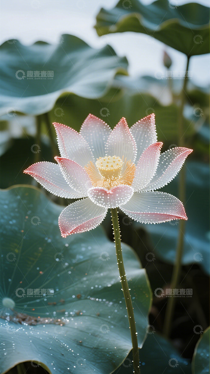 高清大图下载【趣麦麦图】晶莹荷花特写自然风光摄影