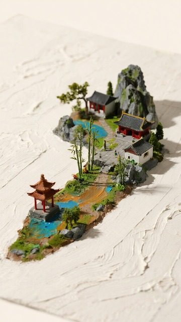 微缩景观东方园林模型