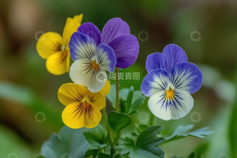 高清大图下载【趣麦麦图】美丽的蝴蝶花