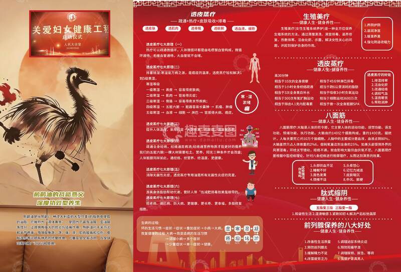 源文件下载【趣麦麦图】关爱妇女健康工程宣传海报