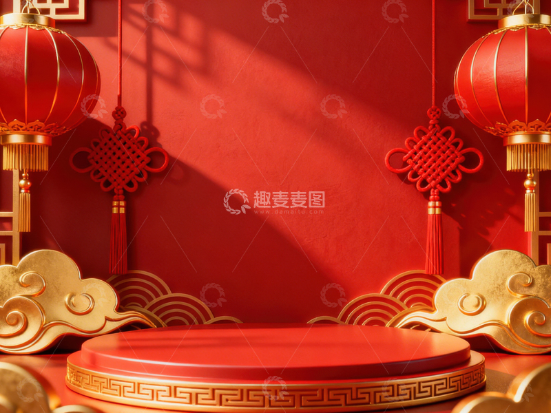 高清大图下载【趣麦麦图】新年元旦春节背景_普屏460