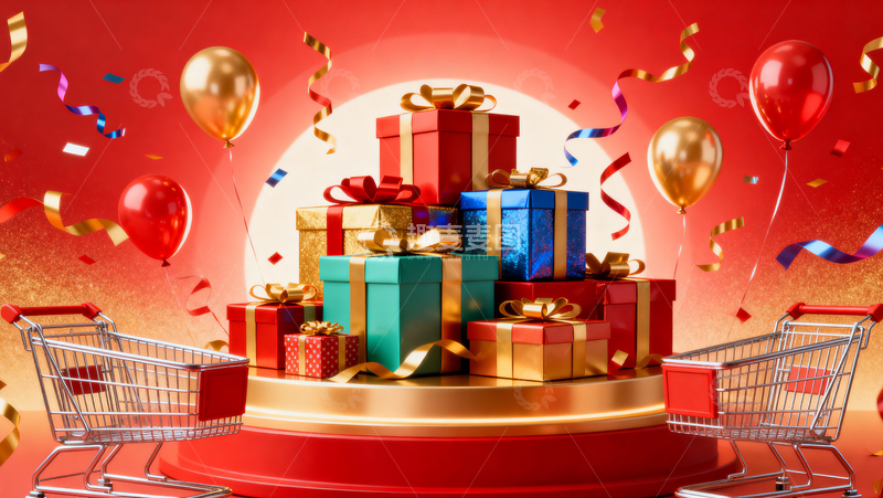 高清大图下载【趣麦麦图】电商促销活动背景028