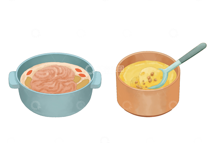 源文件下载【趣麦麦图】药食同源天麻插画