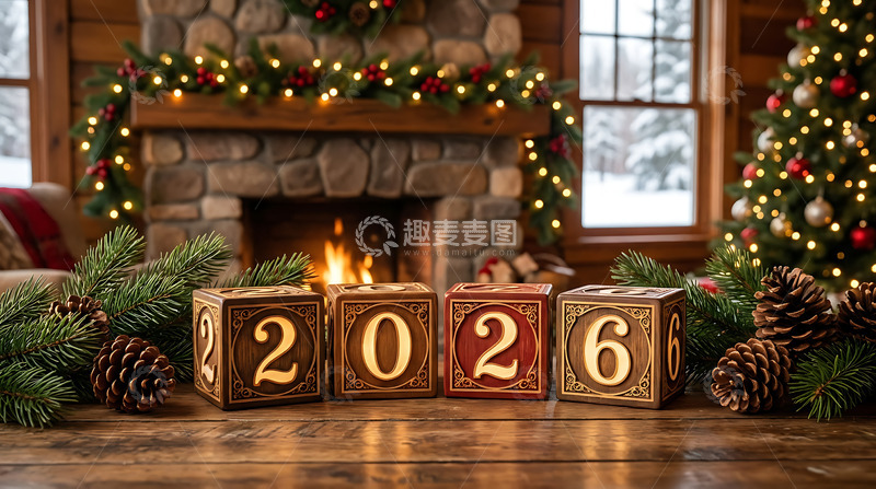 高清大图下载【趣麦麦图】温馨新年场景2026装饰摄影