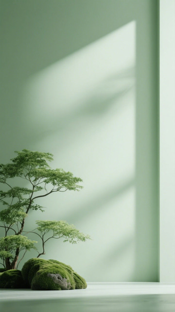 极简风绿植光影装饰摄影
