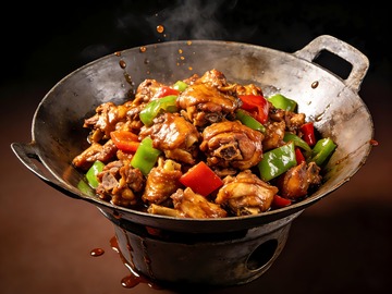 地锅鸡炒鸡炖土鸡