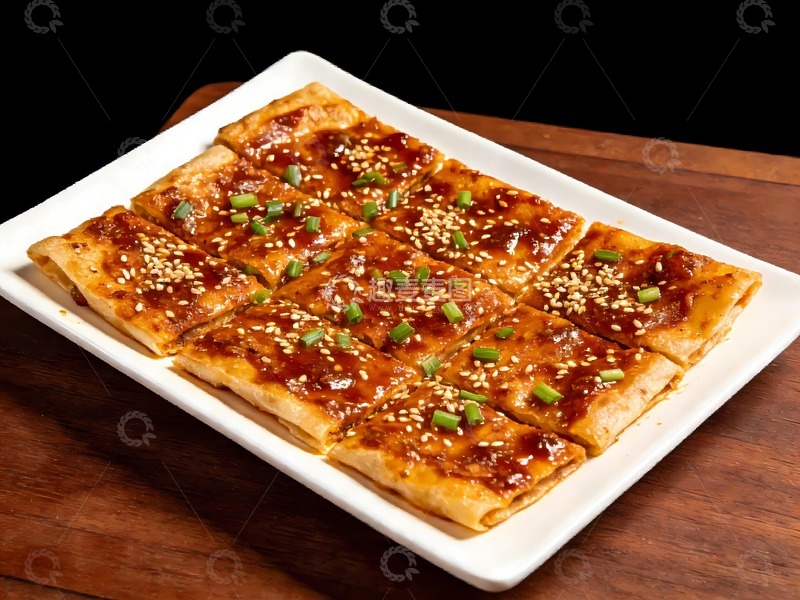 高清大图下载【趣麦麦图】一盘美味酱香饼