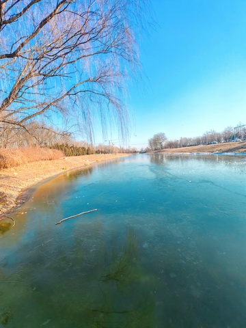 冬日河流风光摄影