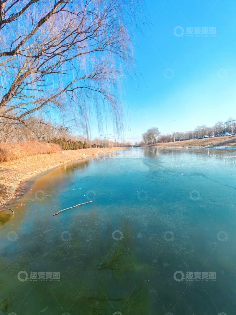 高清大图下载【趣麦麦图】冬日河流风光摄影