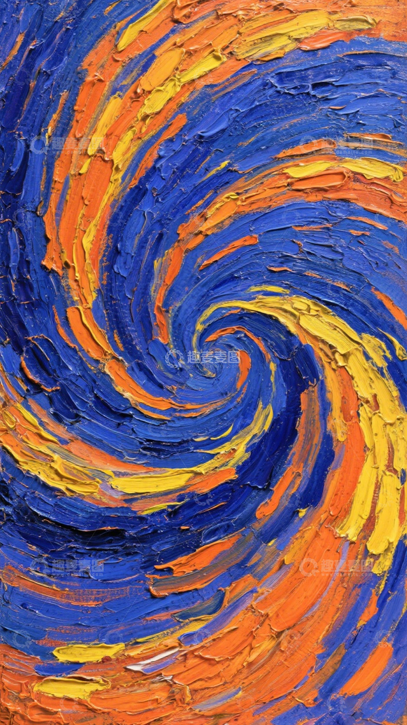 高清大图下载【趣麦麦图】旋涡油画艺术