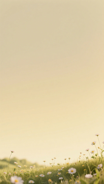 暖色调野菊花海自然风光