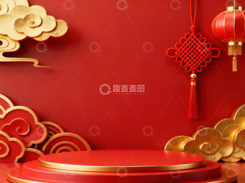 高清大图下载【趣麦麦图】 新年元旦春节背景_普屏485