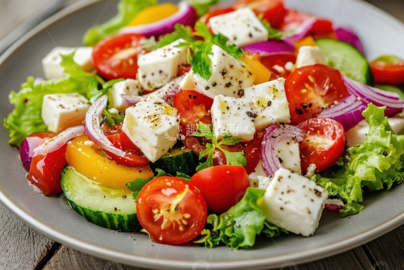 高清大图下载【趣麦麦图】一盘美味的蔬菜沙拉