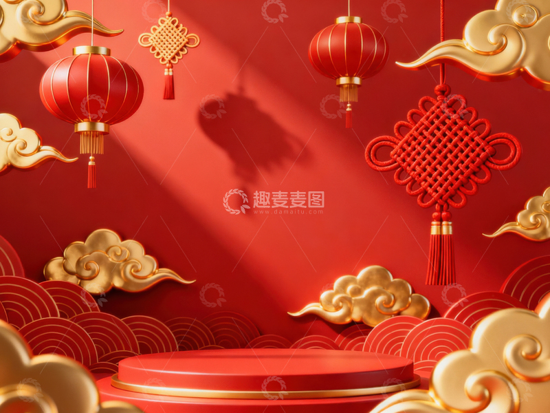 高清大图下载【趣麦麦图】 新年元旦春节背景_普屏530