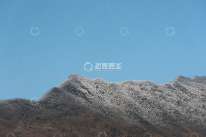 高清大图下载【趣麦麦图】冬日山峦雪景风光摄影