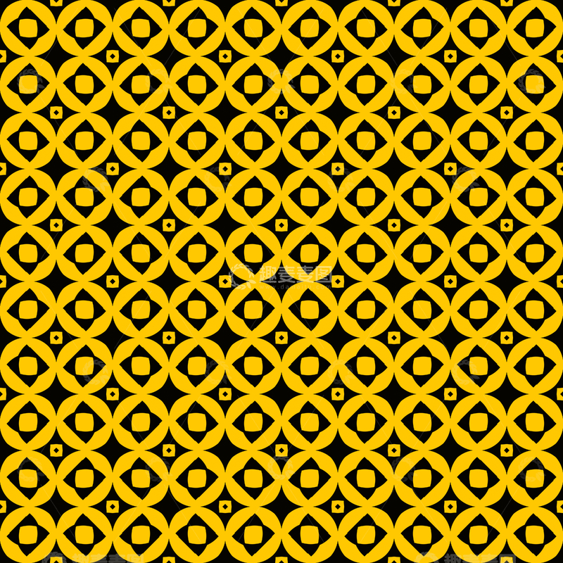 源文件下载【趣麦麦图】黄黑几何花纹背景图741