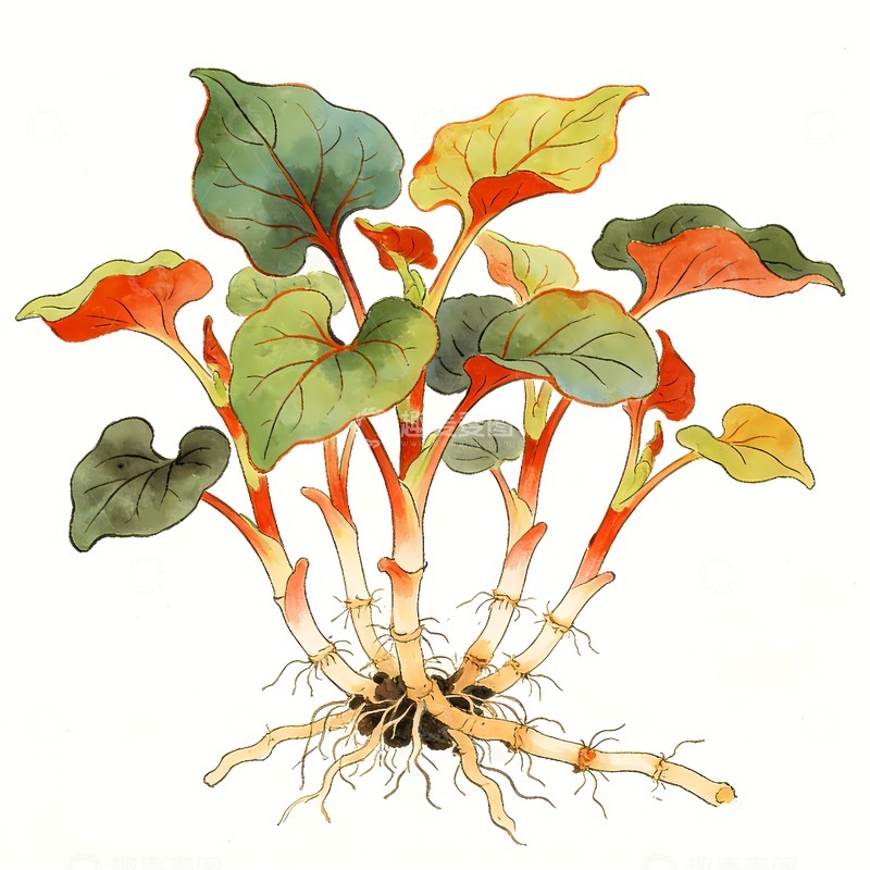 高清大图下载【趣麦麦图】折耳根鱼腥草