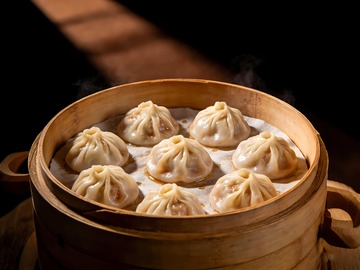 灌汤包摄影图片