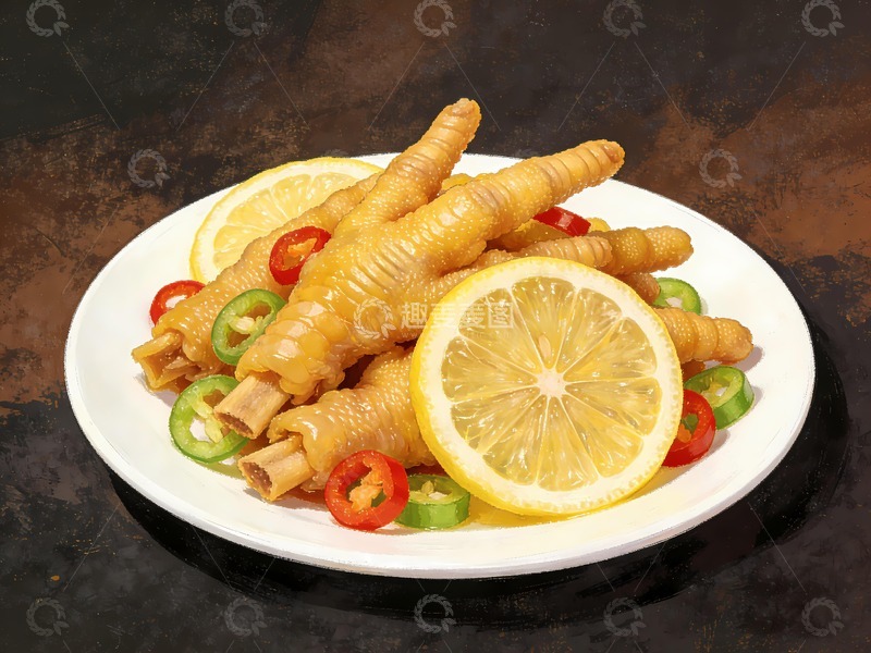 高清大图下载【趣麦麦图】柠檬凤爪图片