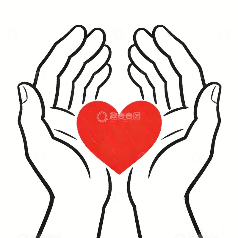 高清大图下载【趣麦麦图】奉献爱心图像